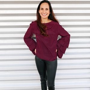 Fall Purple Longsleeve Blouse!